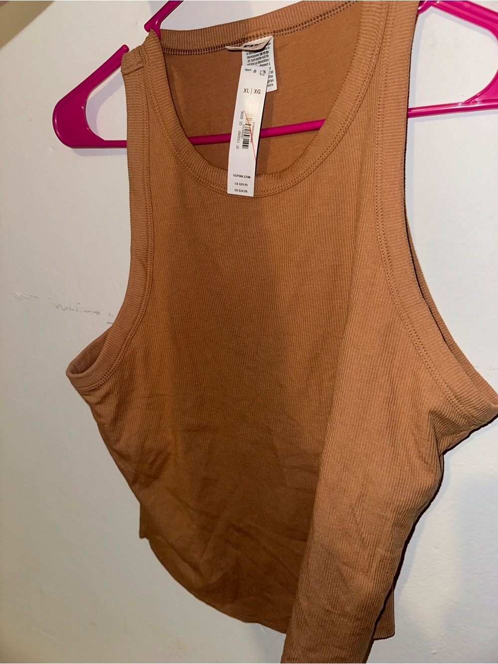 Victoria secret Pink Ribbed Tank Top - Brown